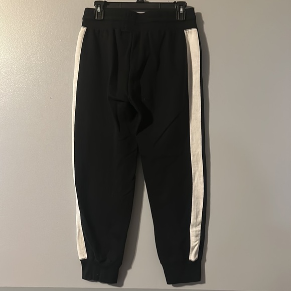Jostens Black Jogger Pants with White Stripe Size Small - Picture 3 of 4
